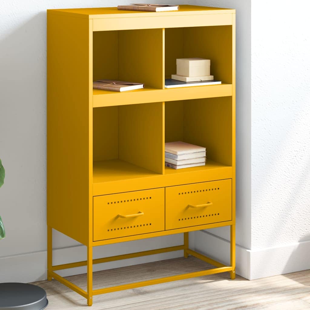 VidaXL Ντουλάπι Μουσταρδί 68x39x111,5 εκ. από Ατσάλι