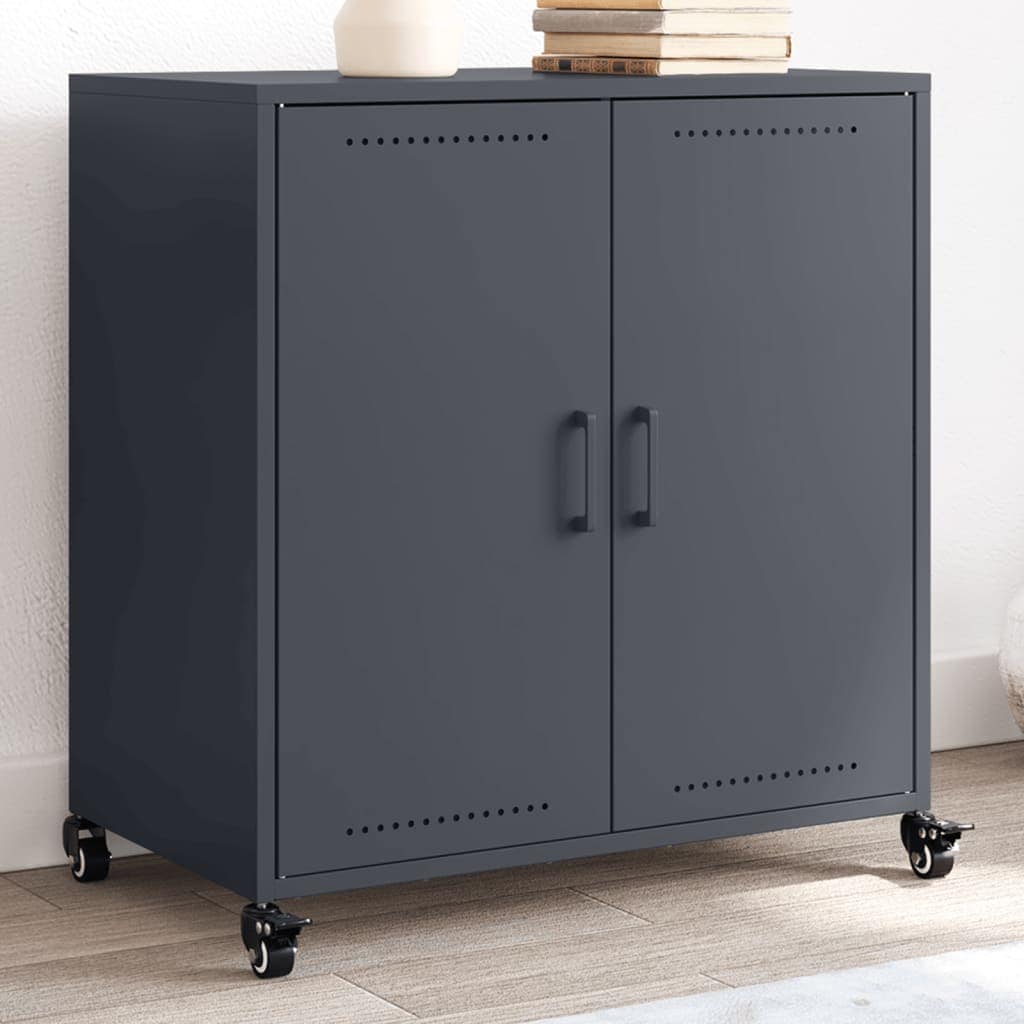 VidaXL Μπουφές Ανθρακί 68x39x72 εκ. από Ατσάλι