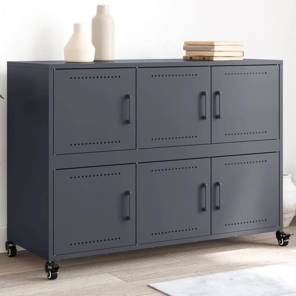 VidaXL Ντουλάπι Ανθρακί 100,5x39x72 εκ. από Χάλυβα