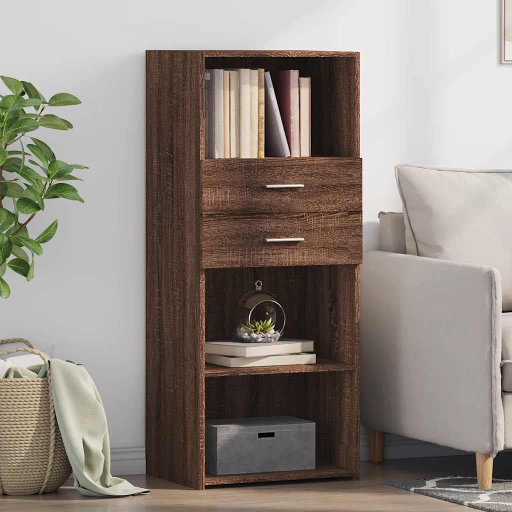VidaXL Ντουλάπι Καφέ Δρυς 50x42,5x124 εκ. από Επεξεργασμένο Ξύλο