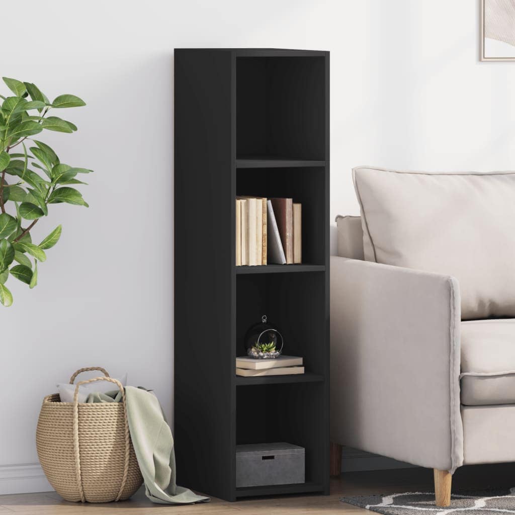 VidaXL Ντουλάπι Μαύρο 30x41x124 εκ. από Επεξεργασμένο Ξύλο
