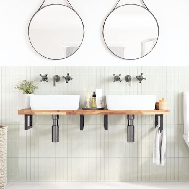 VidaXL Επιφάνεια Γραφείου Ορθογώνια 120x40x4 εκ. Μασίφ Ξύλο Ακακίας