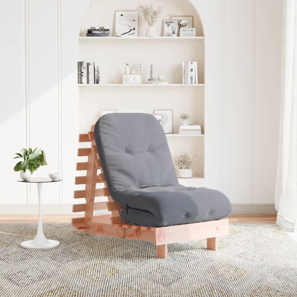 VidaXL Καναπές Κρεβάτι Futon/Στρώμα 60x206x11 Μασίφ Ξύλο Ψευδοτσούγκα