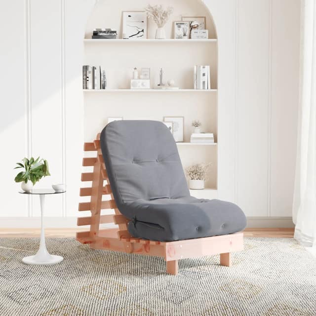 VidaXL Καναπές Κρεβάτι Futon/Στρώμα 60x206x11 Μασίφ Ξύλο Ψευδοτσούγκα