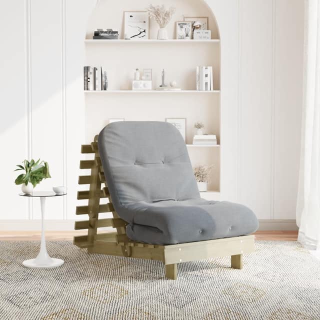 VidaXL Καναπές Κρεβάτι Futon/Στρώμα 70x206x11 Εμποτισμένο Ξύλο Πεύκου