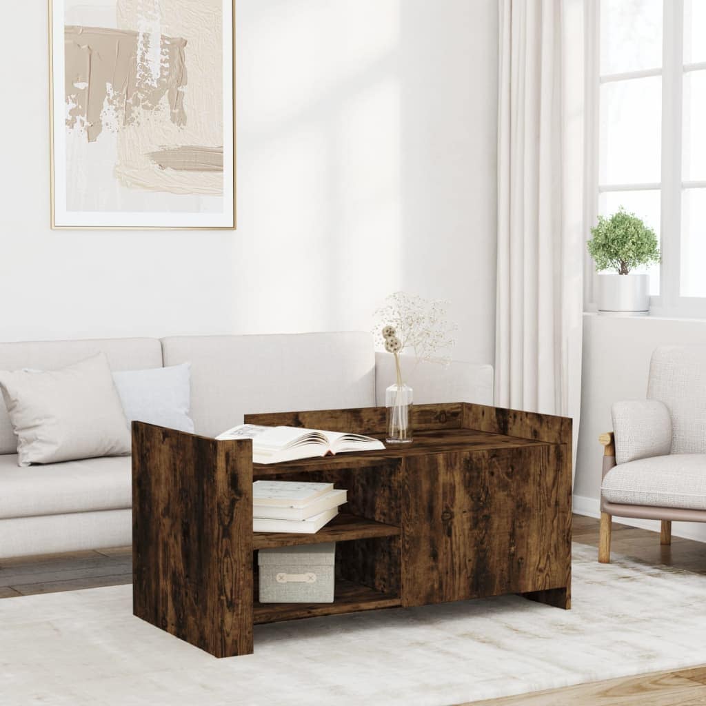 VidaXL Τραπεζάκι Σαλονιού Sonoma Δρυς 100x50x50 εκ. Επεξεργ. Ξύλο