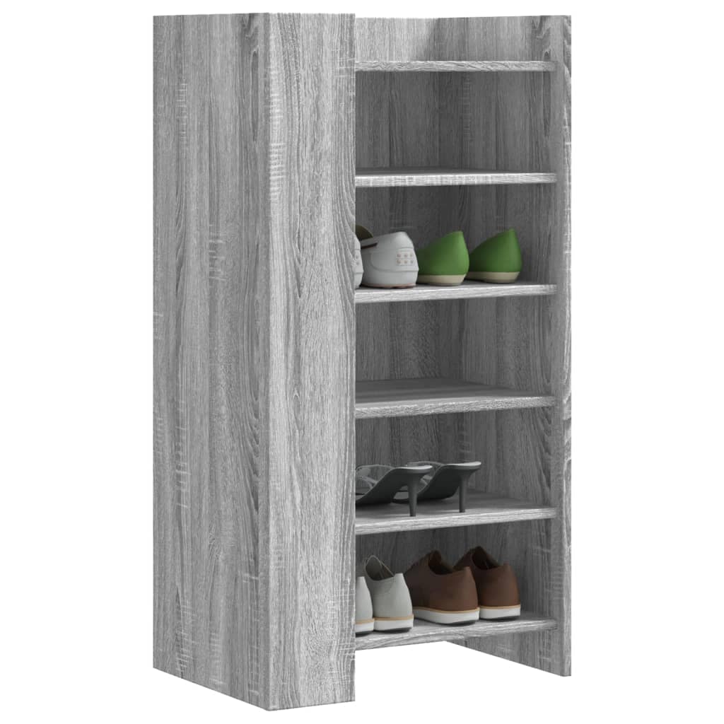 VidaXL Παπουτσοθήκη Γκρι Sonoma 52x37,5x100 εκ. από Επεξεργ. Ξύλο
