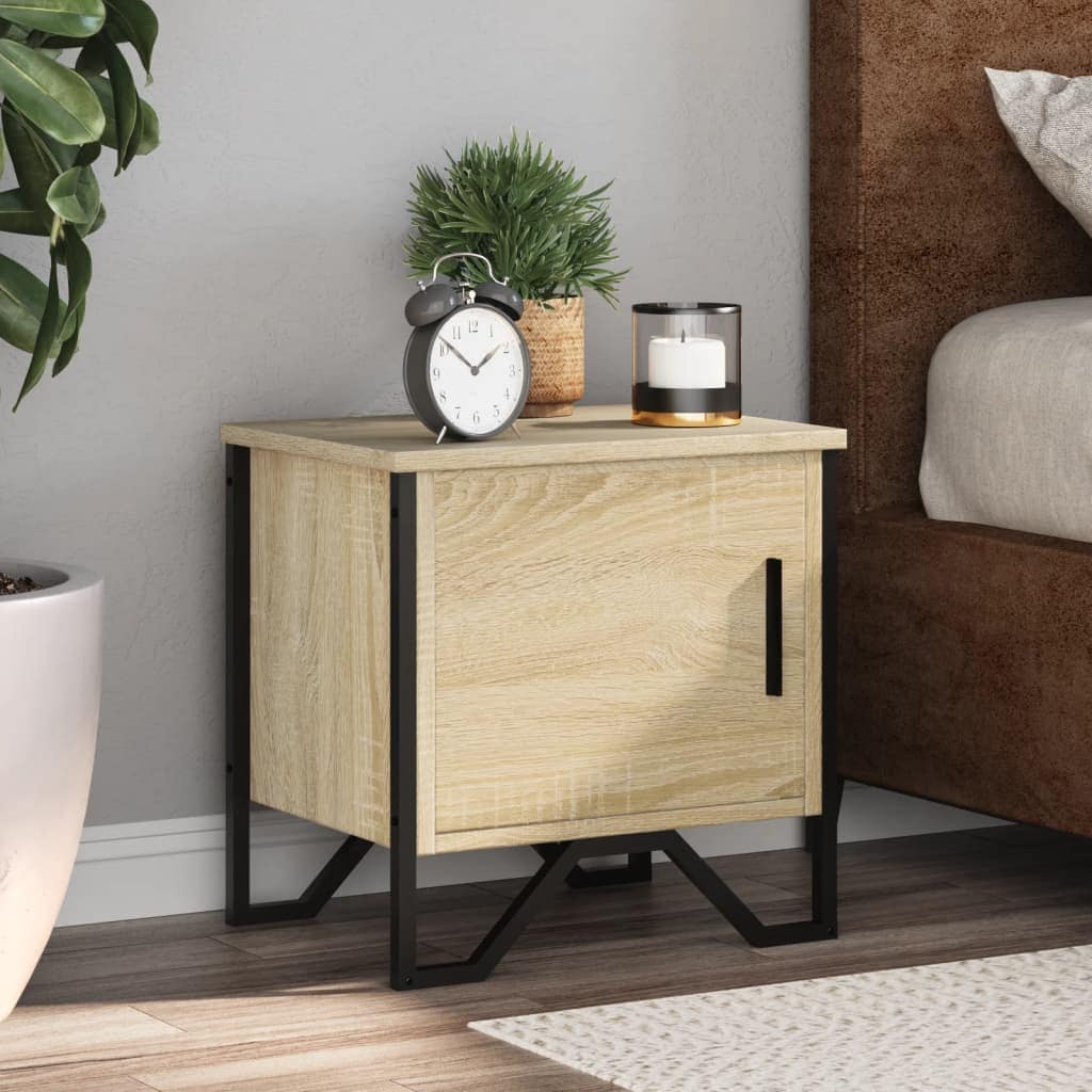 VidaXL Κομοδίνα 2 τεμ. Sonoma Δρυς 40 x 30 x 40 εκ. από Επεξ. Ξύλο