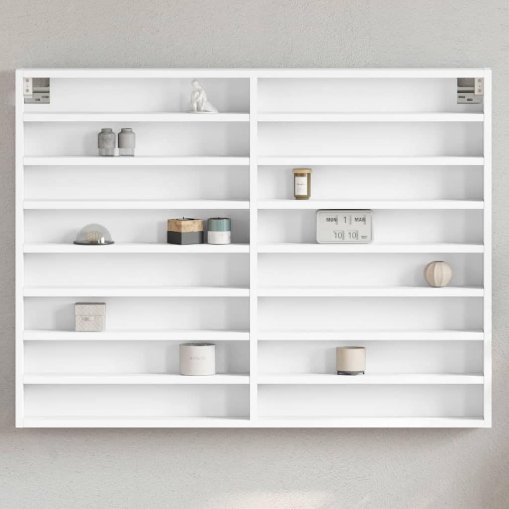 VidaXL Ραφιέρα Λευκή 100x8,5x75 εκ. από Επεξεργασμένο Ξύλο