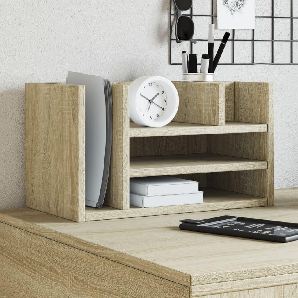 VidaXL Έπιπλο Οργάνωσης Γραφείου Sonoma Δρυς 44,5x24x25 εκ Επεξ. Ξύλο