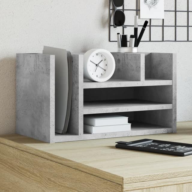 VidaXL Έπιπλο Οργάνωσης Γραφείου Γκρι Σκυρ. 44,5x24x25 εκ Επεξ. Ξύλο
