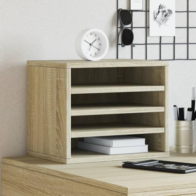 VidaXL Έπιπλο Οργάνωσης Γραφείου Sonoma Δρυς 36x26x29,5εκ Επεξ. Ξύλο