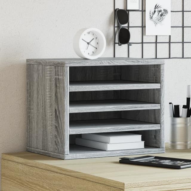 VidaXL Έπιπλο Οργάνωσης Γραφείου Γκρι Sonoma 36x26x29,5εκ Επεξ. Ξύλο