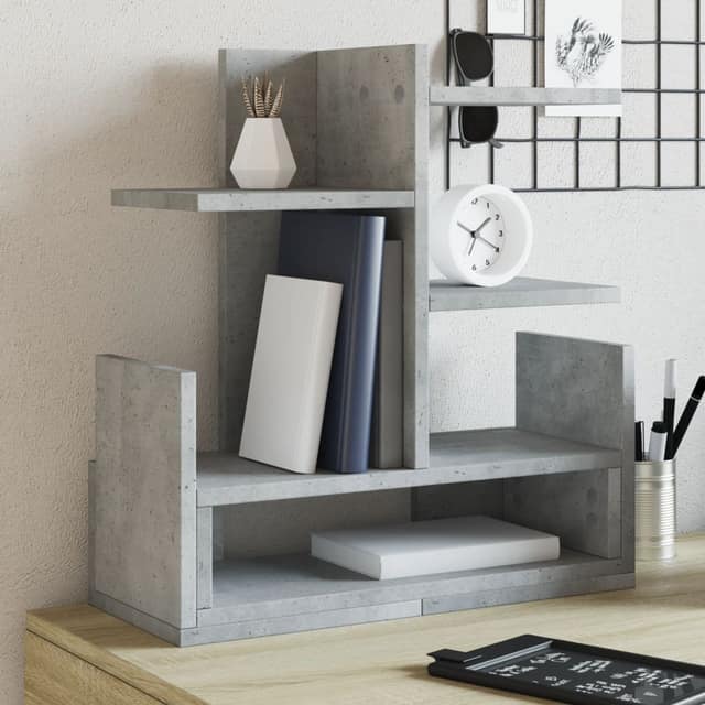 VidaXL Έπιπλο Οργάνωσης Γραφείου Γκρι Σκυρ. 49x20x52,5 εκ Επεξ. Ξύλο