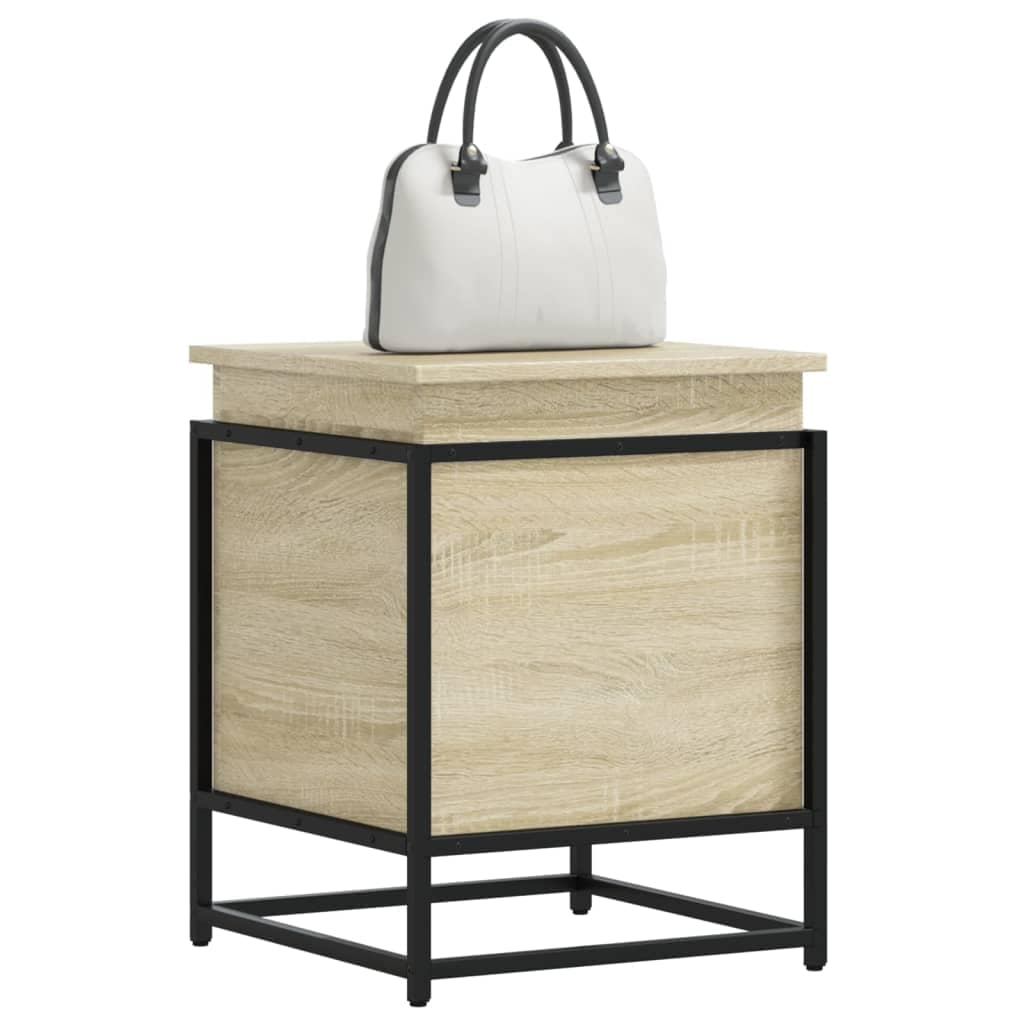 VidaXL Κουτί Αποθήκευσης με Sonoma Δρυς 40x40x51,5 εκ. Επεξ. Ξύλο