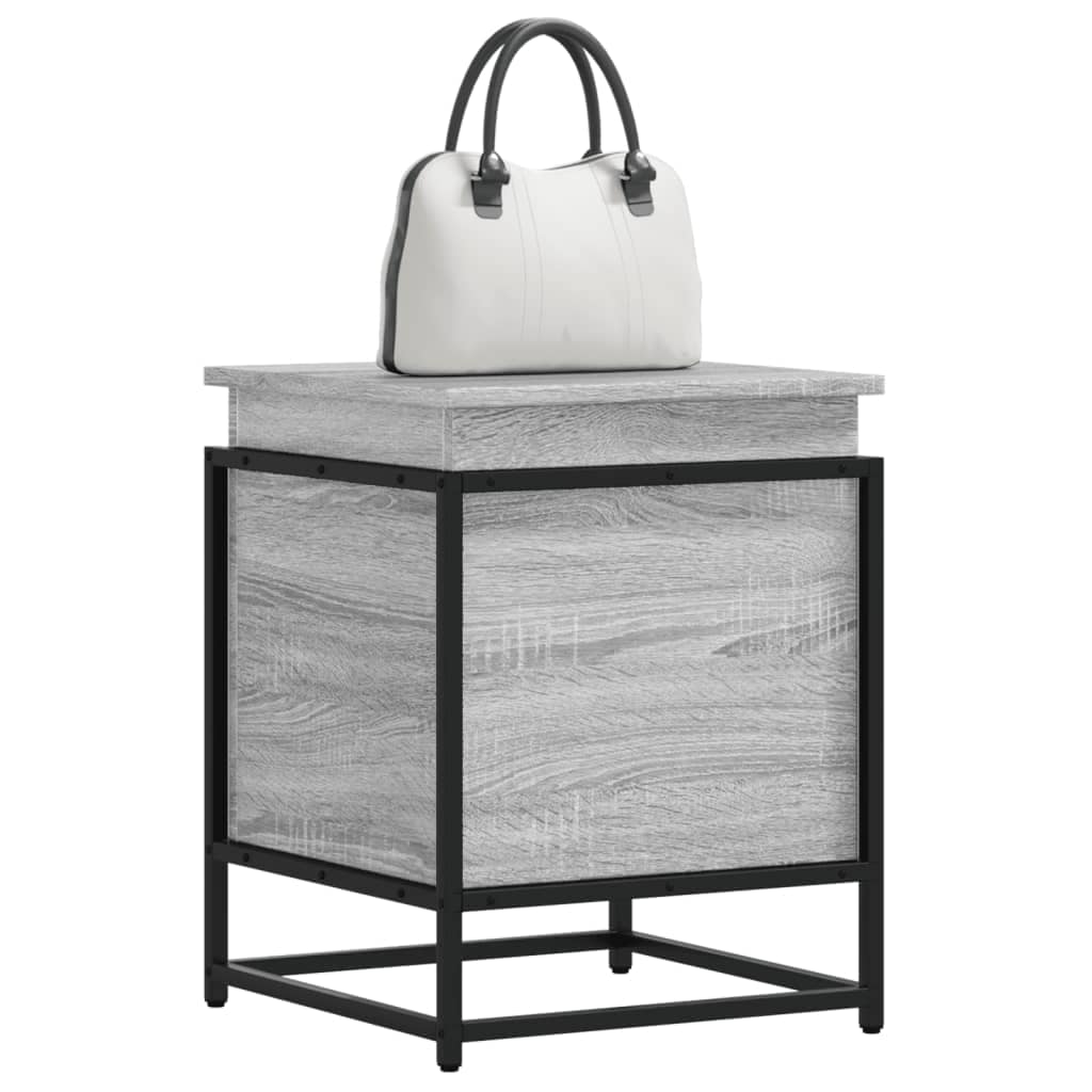 VidaXL Κουτί Αποθήκευσης με Γκρι Sonoma 40x40x51,5 εκ. Επεξ. Ξύλο