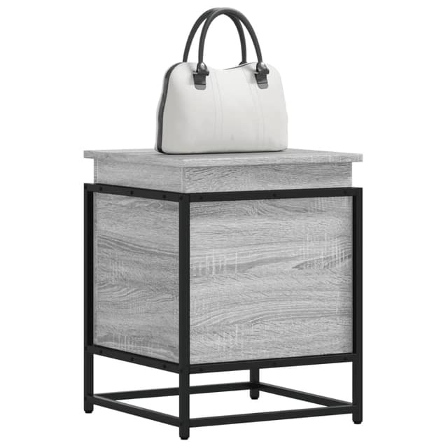 VidaXL Κουτί Αποθήκευσης με Γκρι Sonoma 40x40x51,5 εκ. Επεξ. Ξύλο