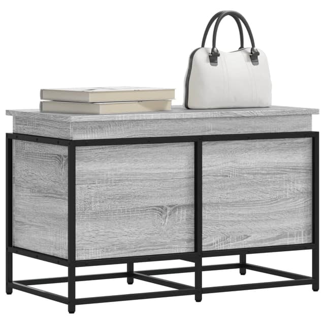 VidaXL Κουτί Αποθήκευσης με Γκρι Sonoma 80x40x51,5 εκ. Επεξ. Ξύλο