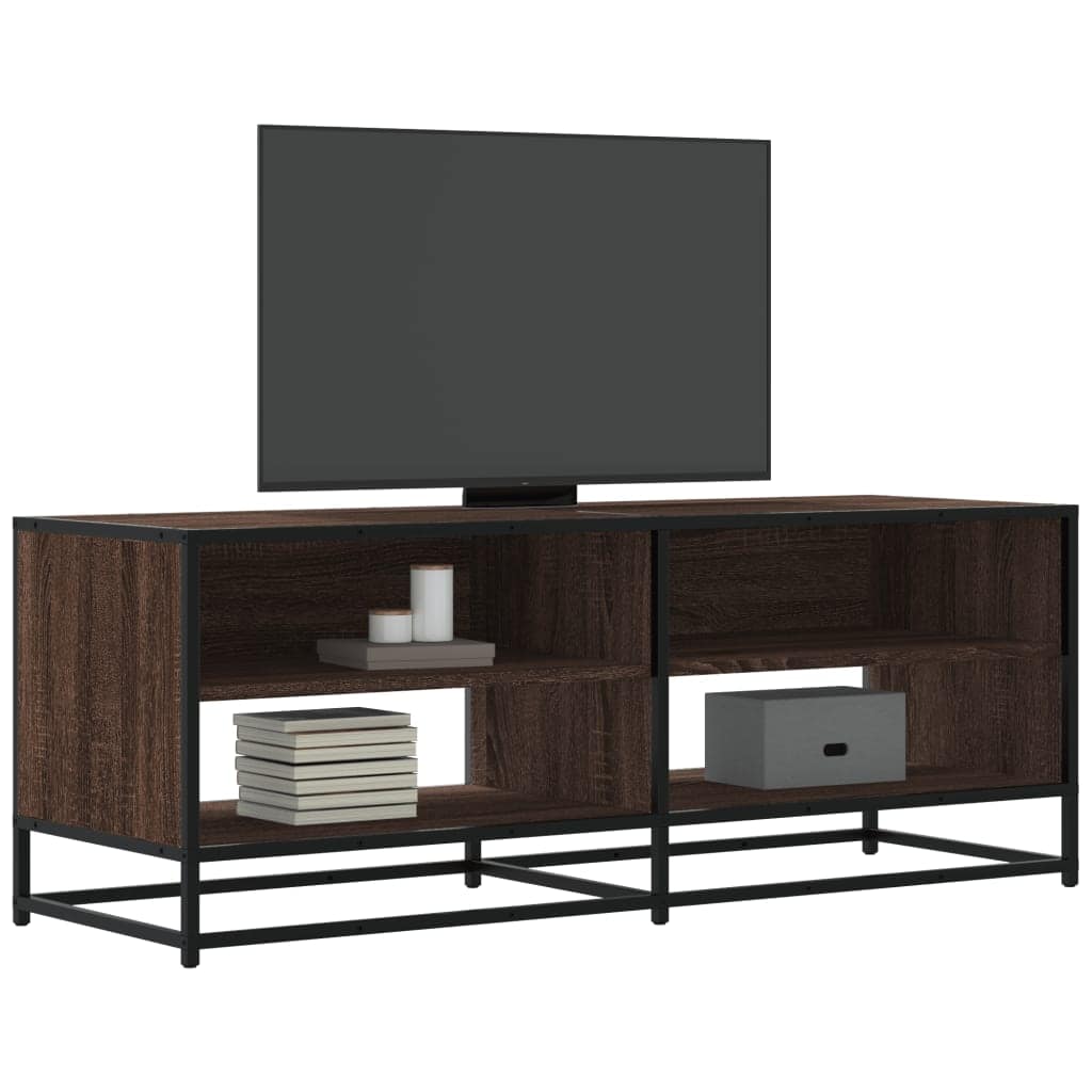 VidaXL Έπιπλο Τηλεόρασης Καφέ Δρυς 120,5x40x46 εκ. Επεξεργασμένο Ξύλο
