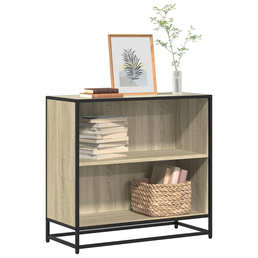 VidaXL Βιβλιοθήκη Χρώμα Sonoma Δρυς 80,5x35x76 εκ. Επεξεργασμένο Ξύλο