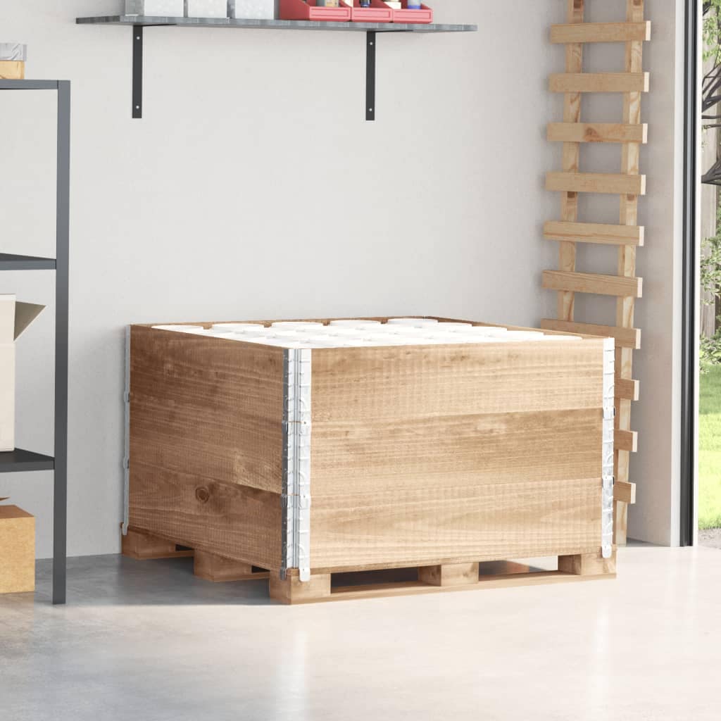 VidaXL Κολάρα Παλέτας 3 τεμ. 100x100 εκ. από Μασίφ Ξύλο Πεύκου