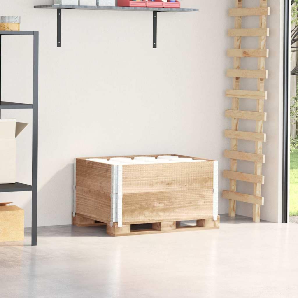 VidaXL Κολάρα Παλέτας 2 τεμ. 80 x 60 εκ. από Μασίφ Ξύλο Πεύκου