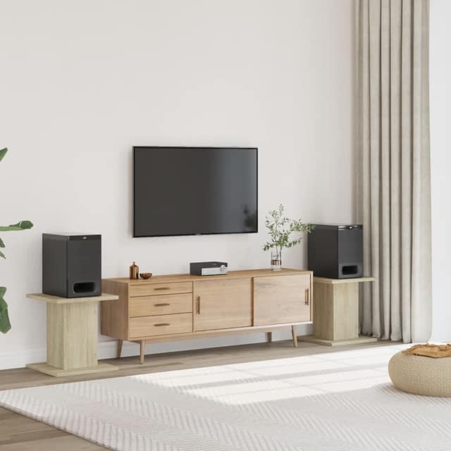 VidaXL Βάσεις Ηχείων 2 Τεμ. Sonoma Δρυς 30x30x40εκ. Επεξεργασμένο Ξύλο