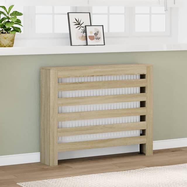 VidaXL Κάλυμμα Καλοριφέρ Sonoma Δρυς 104x20x82 εκ. Επεξεργασμένο Ξύλο