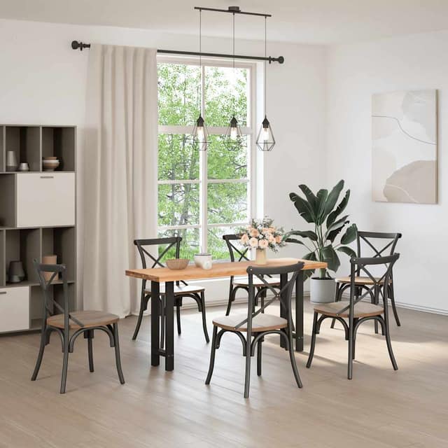 VidaXL Πόδια Κονσόλας 2 τεμ. Μαύρα 38x(72-73) εκ. Ατσάλι