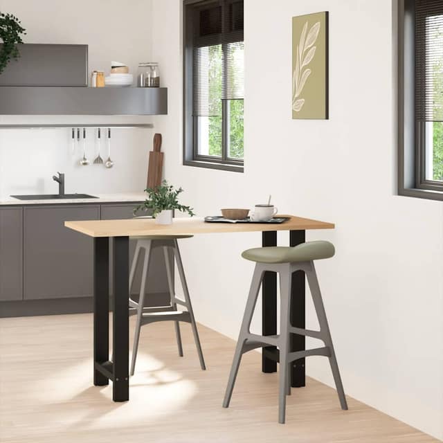 VidaXL Πόδια Τραπεζιού Μπαρ 2 τεμ. Μαύρα 40x(90-91) εκ. Ατσάλι