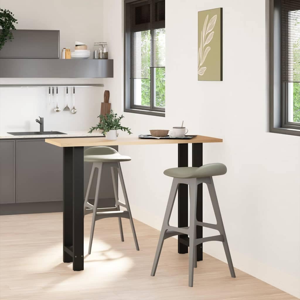 VidaXL Πόδια Τραπεζιού Μπαρ 2 τεμ. Μαύρα 50x(100-101) εκ. Ατσάλι