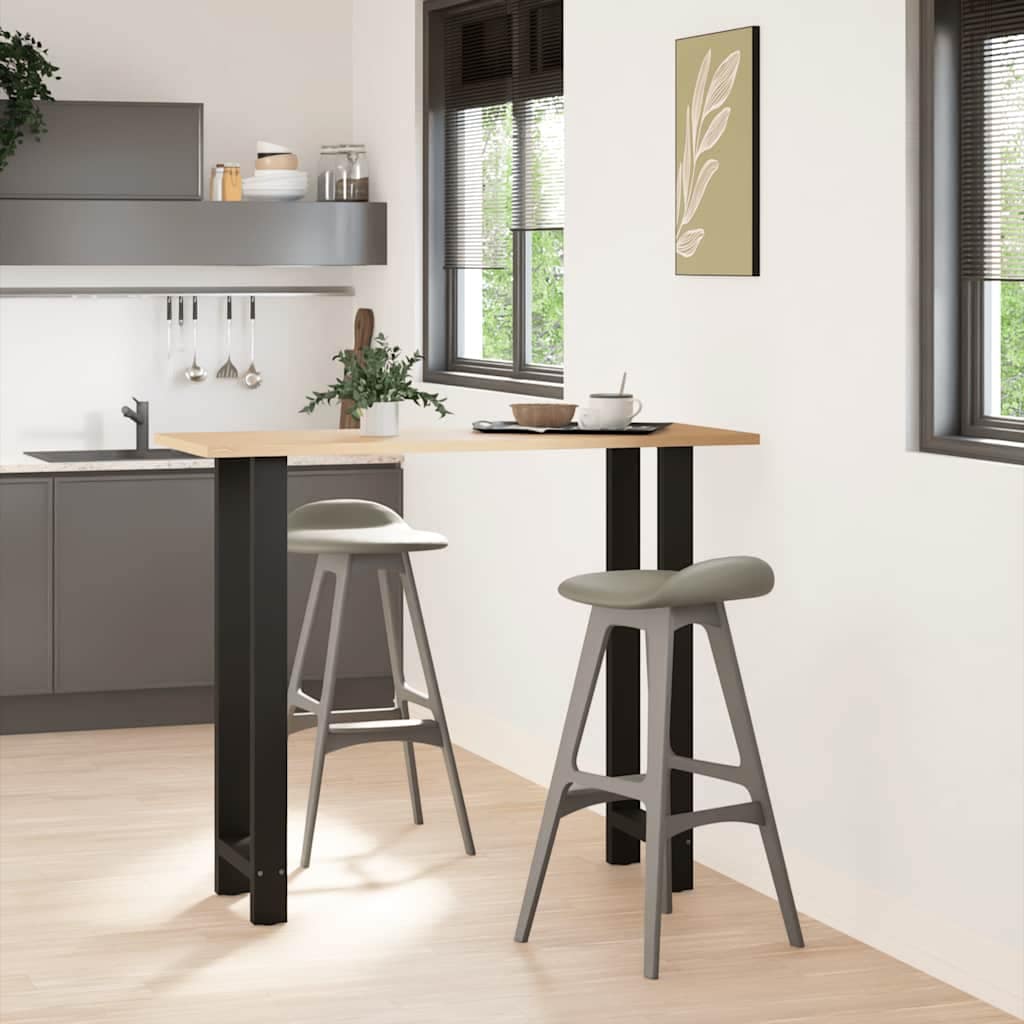 VidaXL Πόδια Τραπεζιού Μπαρ 2 τεμ. Μαύρα 50x(110-111) εκ. Ατσάλι
