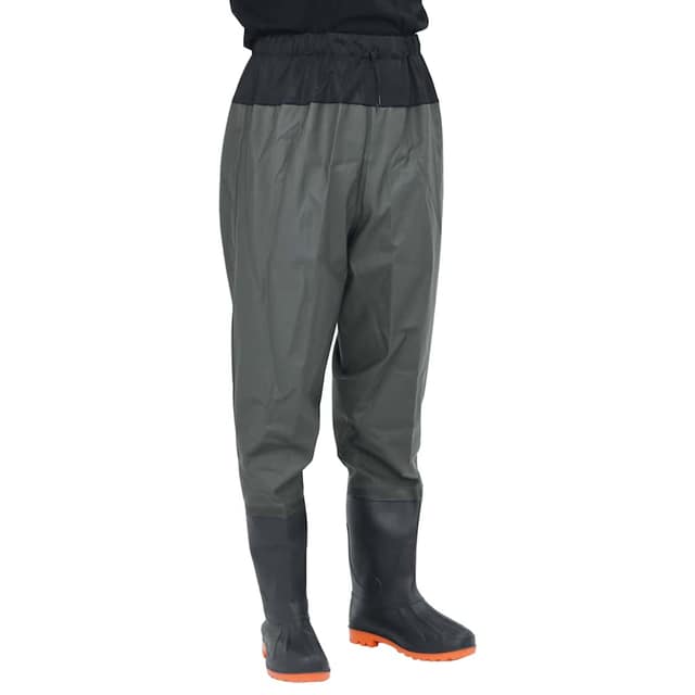 VidaXL Waist Waders με μπότες σκούρο πράσινο μέγεθος 44