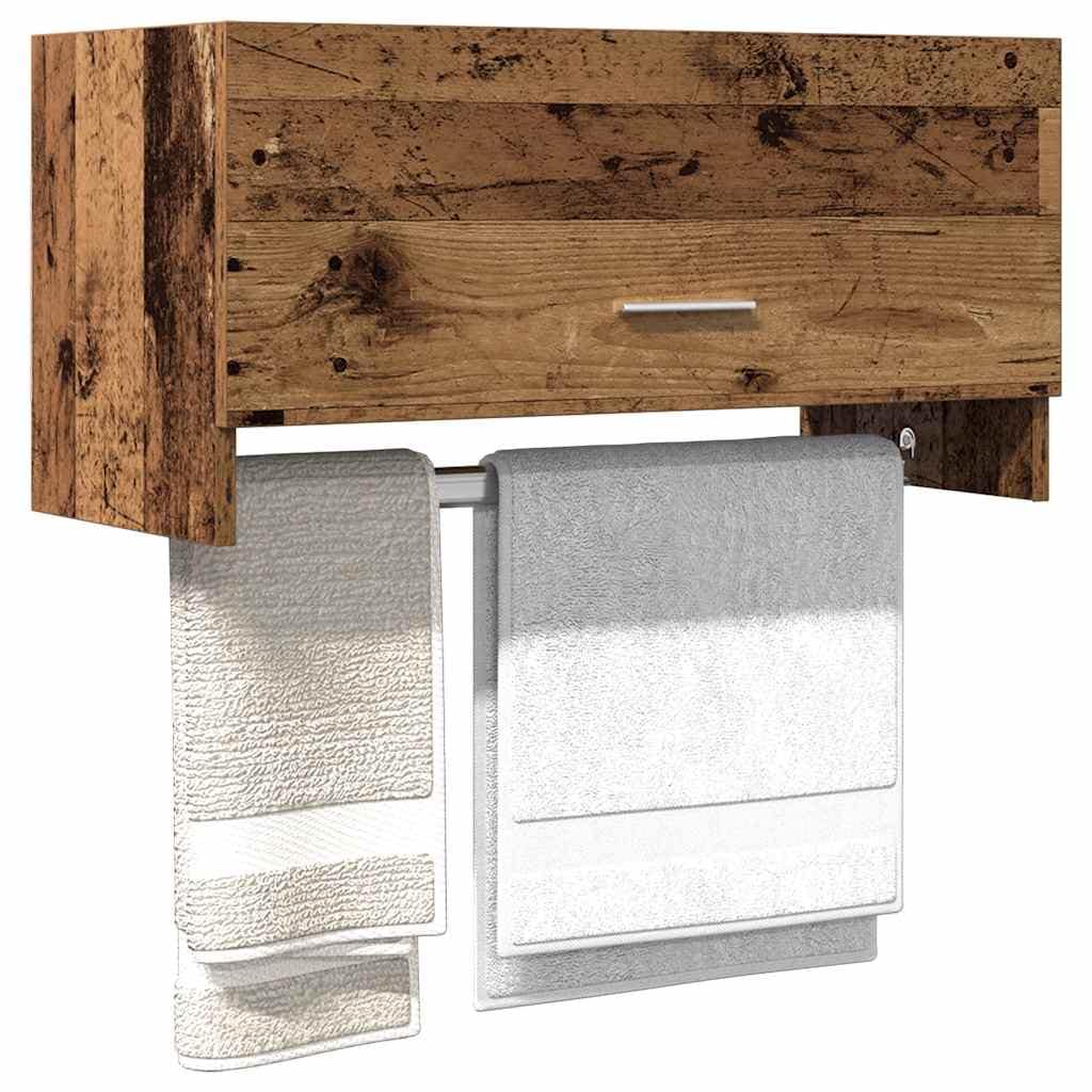 VidaXL Ντουλάπα παλαιού ξύλου 70x32,5x35 cm Ξύλινο μηχανουργικό ξύλο
