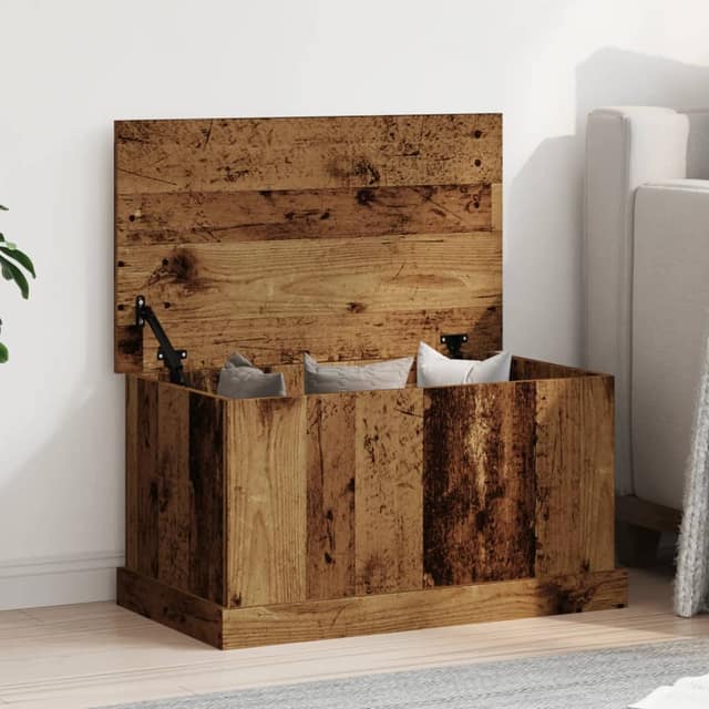 VidaXL Κουτί Αποθήκευσης Όψη Παλαιού Ξύλου 70x40x38 εκ. Επεξ.Ξύλο