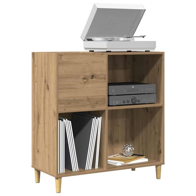 VidaXL Δισκοθήκη τεχνίτης Δρυς 84,5 x 38 x 89εκ από Επεξεργασμένο Ξύλο