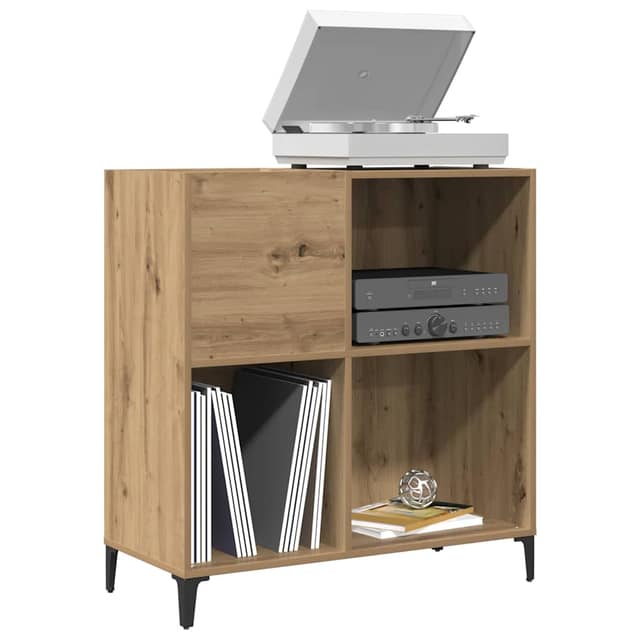 VidaXL Δισκοθήκη τεχνίτης Δρυς 84,5 x 38 x 89εκ από Επεξεργασμένο Ξύλο