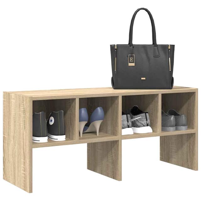 VidaXL Ράφι παπουτσιών στοιβαζόμενο Sonoma Oak 89,5x30x40 cm