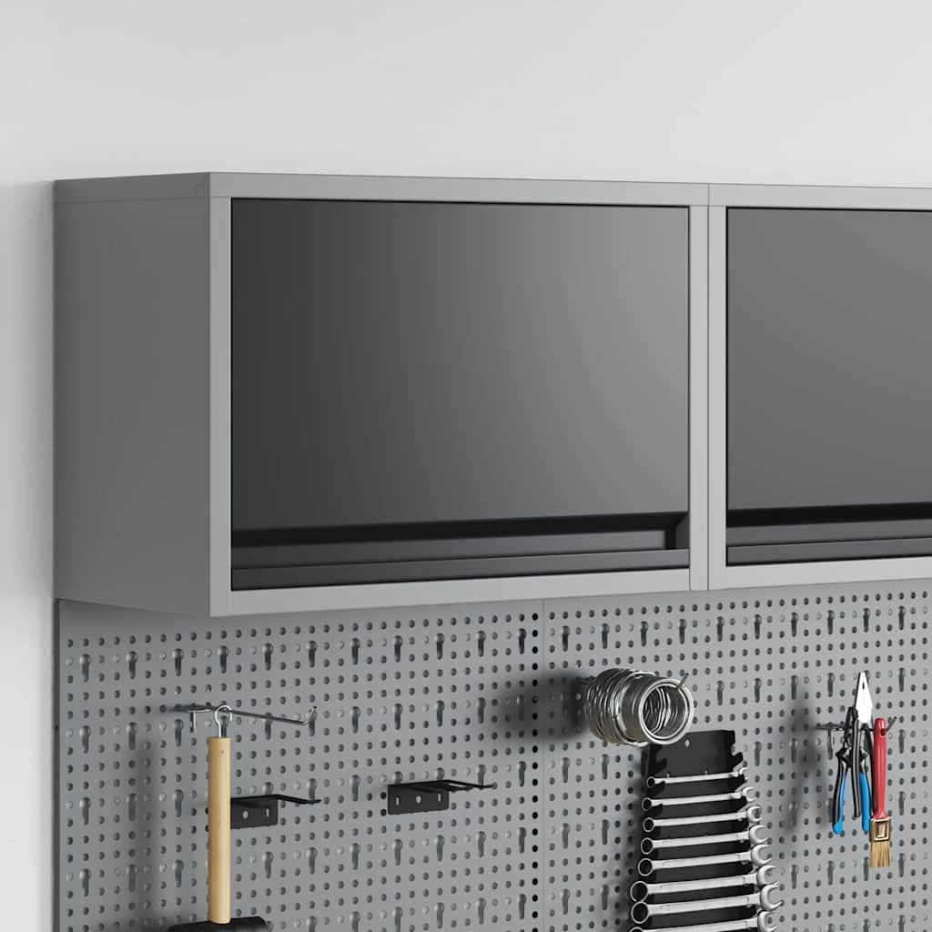 VidaXL Ντουλάπα εργαλείων Μαύρο και Γκρι 50 x 25 x 35 εκ. Ατσάλι