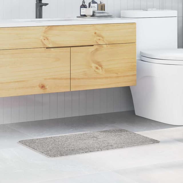 VidaXL Αντιολισθητικό μαξιλάρι μπάνιου Γκρι 50 x 80 cm PP