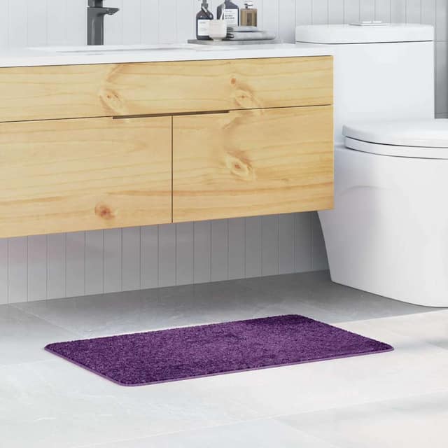 VidaXL Αντιολισθητικό μαξιλάρι μπάνιου Μοβ 50 x 80 cm PP