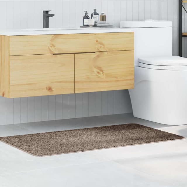 VidaXL Αντιολισθητικό μαξιλάρι μπάνιου Καφέ 70 x 120 cm PP