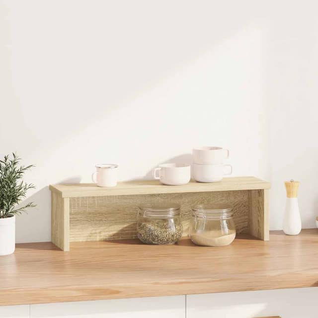 VidaXL Ράφι κουζίνας στοιβαζόμενο Sonoma Δρυς 60x15x16 εκ.