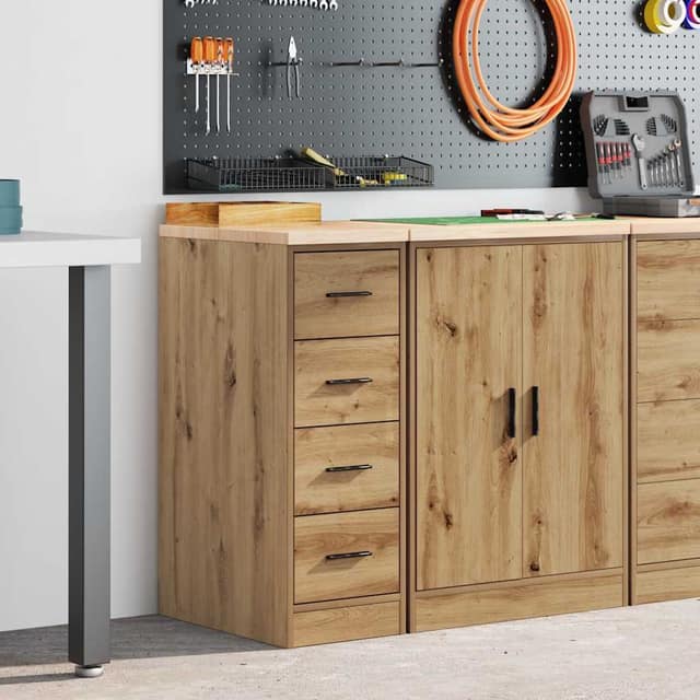 VidaXL ντουλάπι αποθήκευσης γκαράζ 30x51x85 εκ μασίφ ξύλο πεύκο