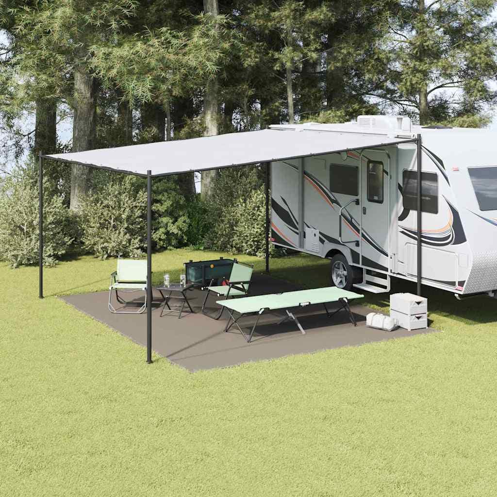 VidaXL Χαλκάκι Σκηνής Ανοιχτό γκρι 500 x 400 εκ. Πολυαιθυλένιο
