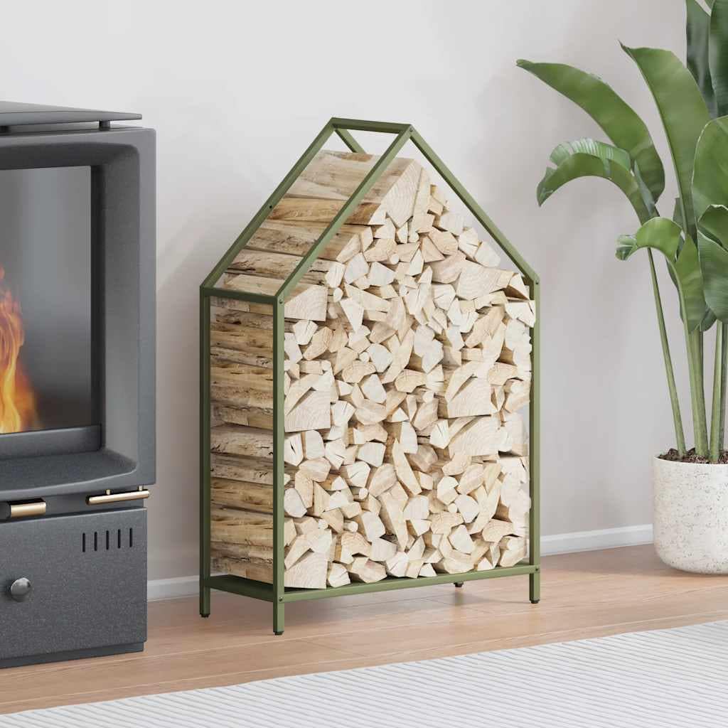 VidaXL Ράφι για καυσόξυλα 60x25x90 εκ. Ατσάλι ψυχρής έλασης