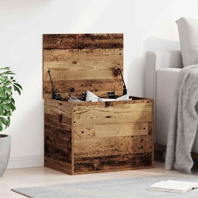 VidaXL Κουτί αποθήκευσης Παλαιό ξύλο 60 x 42 x 46 cm