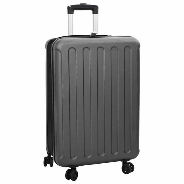 VidaXL Βαλίτσα με κλειδαριά Σκούρο γκρι 43 x 27 x 66 εκ. ΑΒΣ Πλαστικό