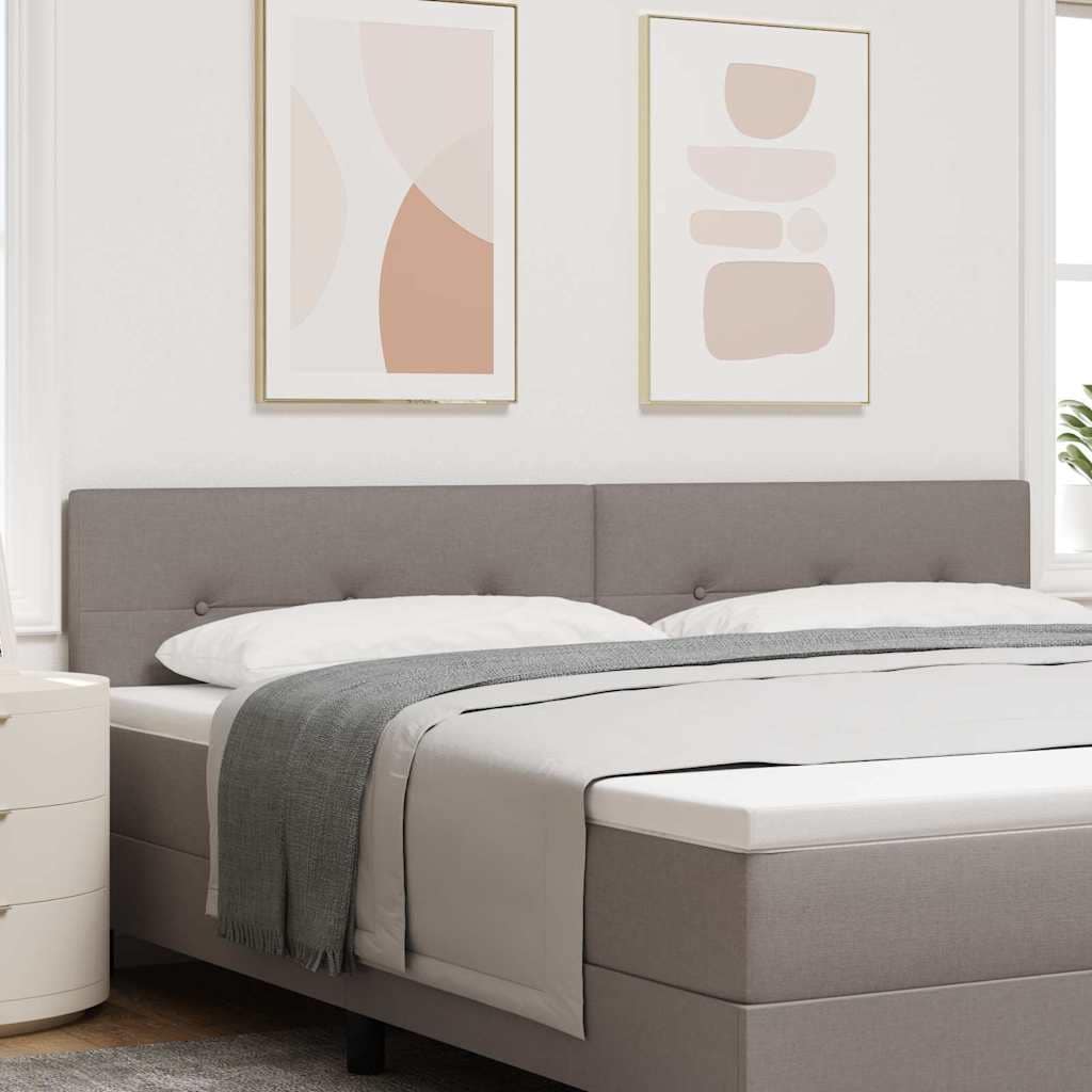 VidaXL Ρυθμιζόμενη Κρεβατοκεφαλή Taupe ύφασμα