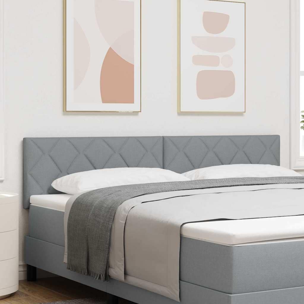 VidaXL Κεφαλάρι Ανοιχτό γκρι 180 cm ύφασμα